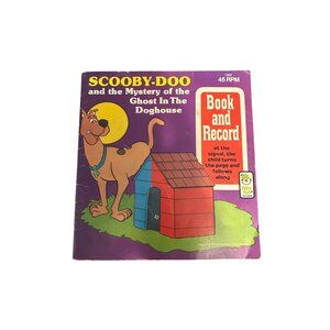 Scooby-Doo And The Mystery Of The Ghost In The Doghouse Book & Record 45 RPM